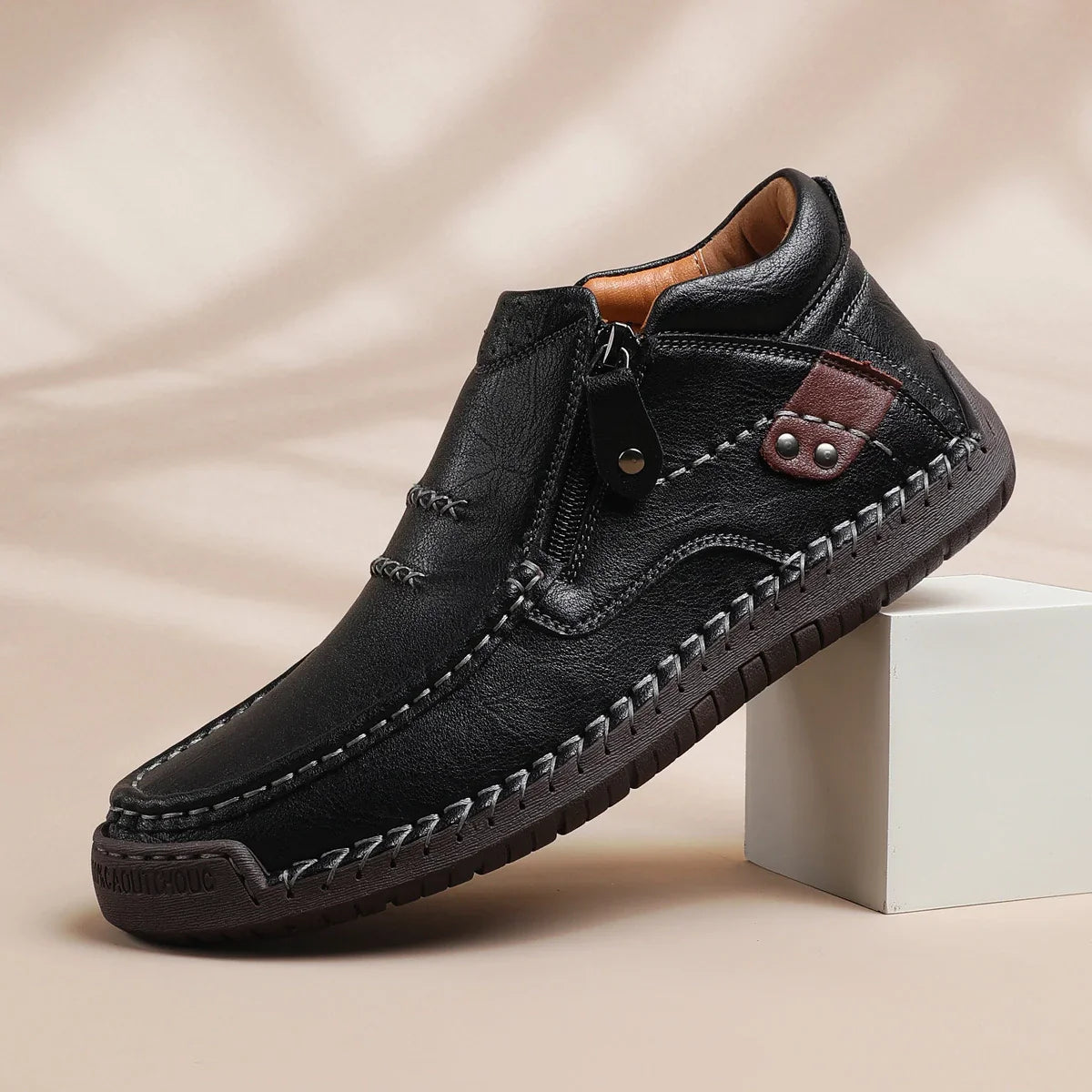Barton™ | Chaussures en cuir faites à la main, alliant confort et caractère
