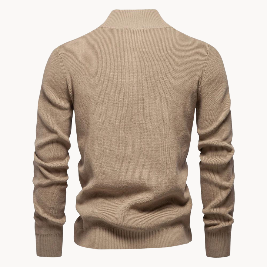 Ashton Button Mockneck Trui | Savon
