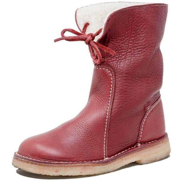Savon | Bottes Imperméables en Cuir Polaire Avec Doublure en Laine