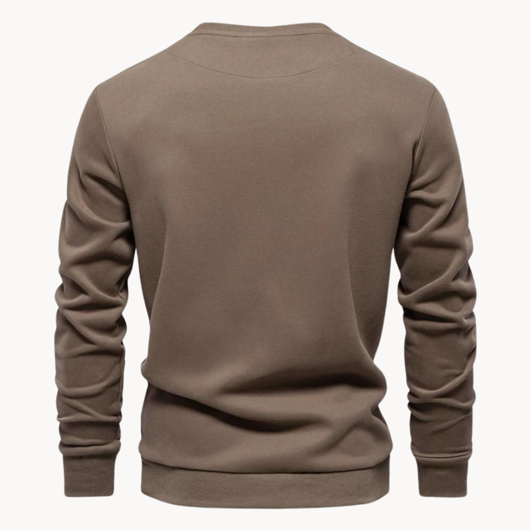 Arlo Button Mockneck Trui | Savon